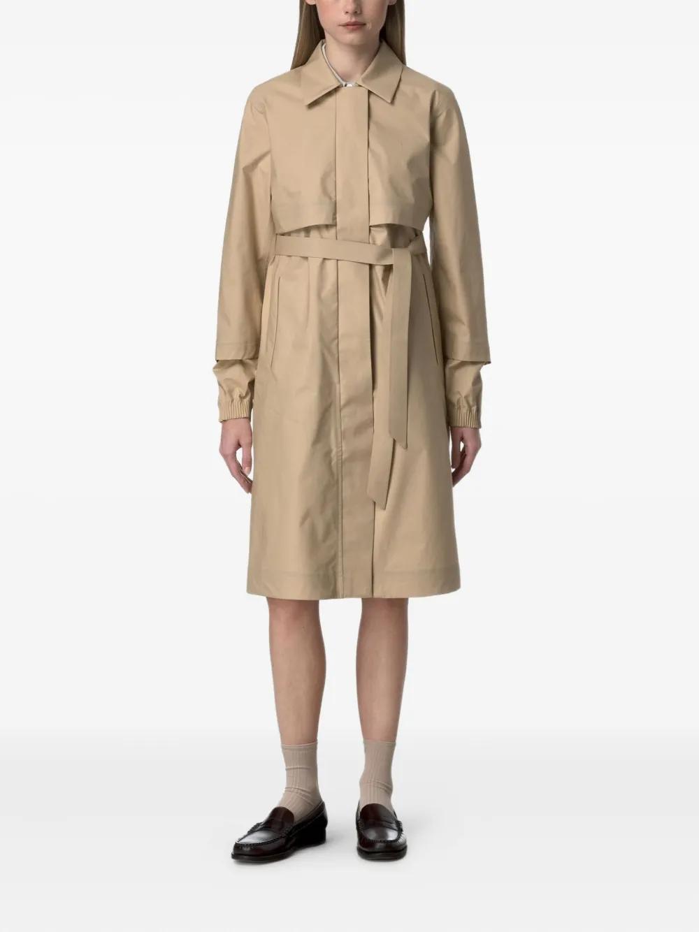 トレンチコート K WAY Women Trench Coats K7132WW 634 Beige Women's Trench