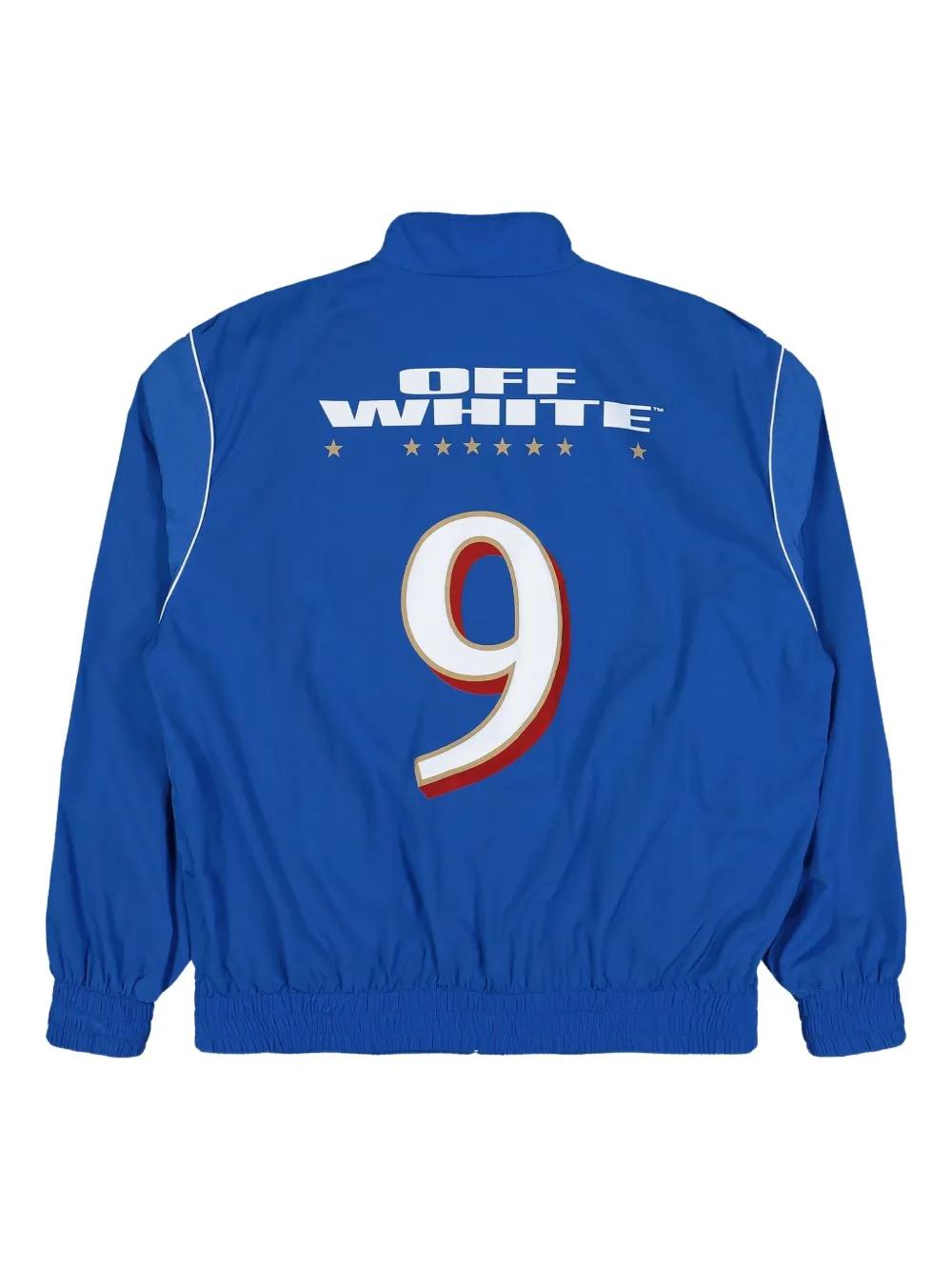 Off-White c/o Virgil Abloh Graphic-Detail Front-Zip Sport Jacket