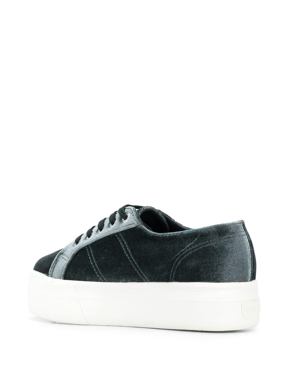 superga green velvet