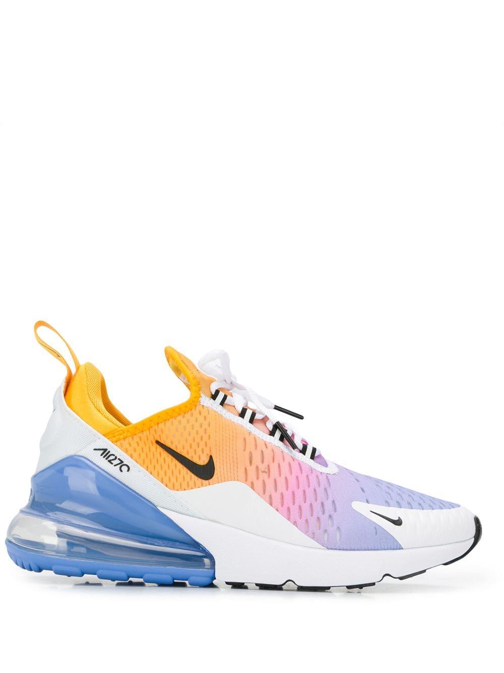 white and yellow air max 270