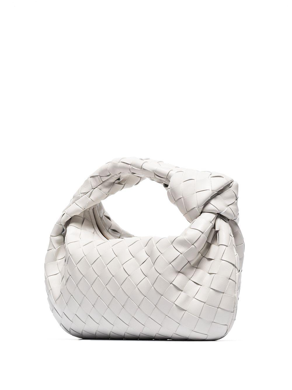 Bottega Veneta Jodie Leather Mini Bag in White | Lyst