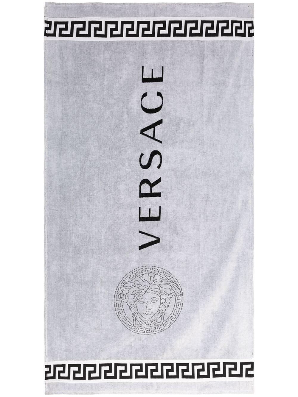Serviette de plage Medusa Versace pour homme en coloris Noir | Lyst