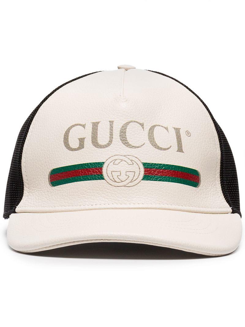 gucci white baseball cap