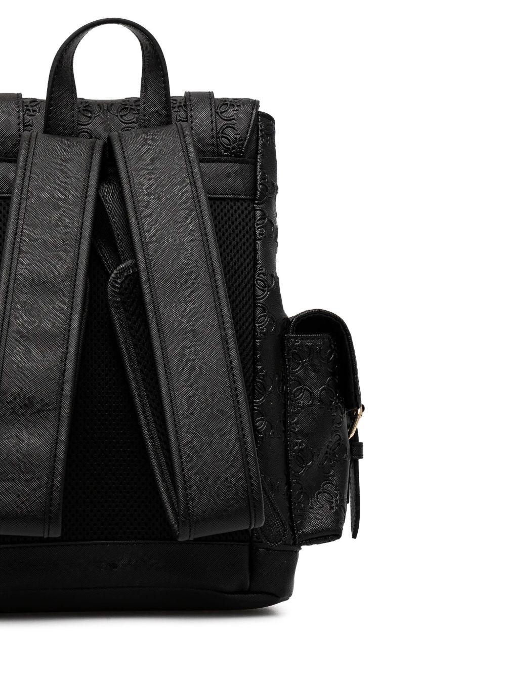 Guess Embossed Backpack in Black | Lyst