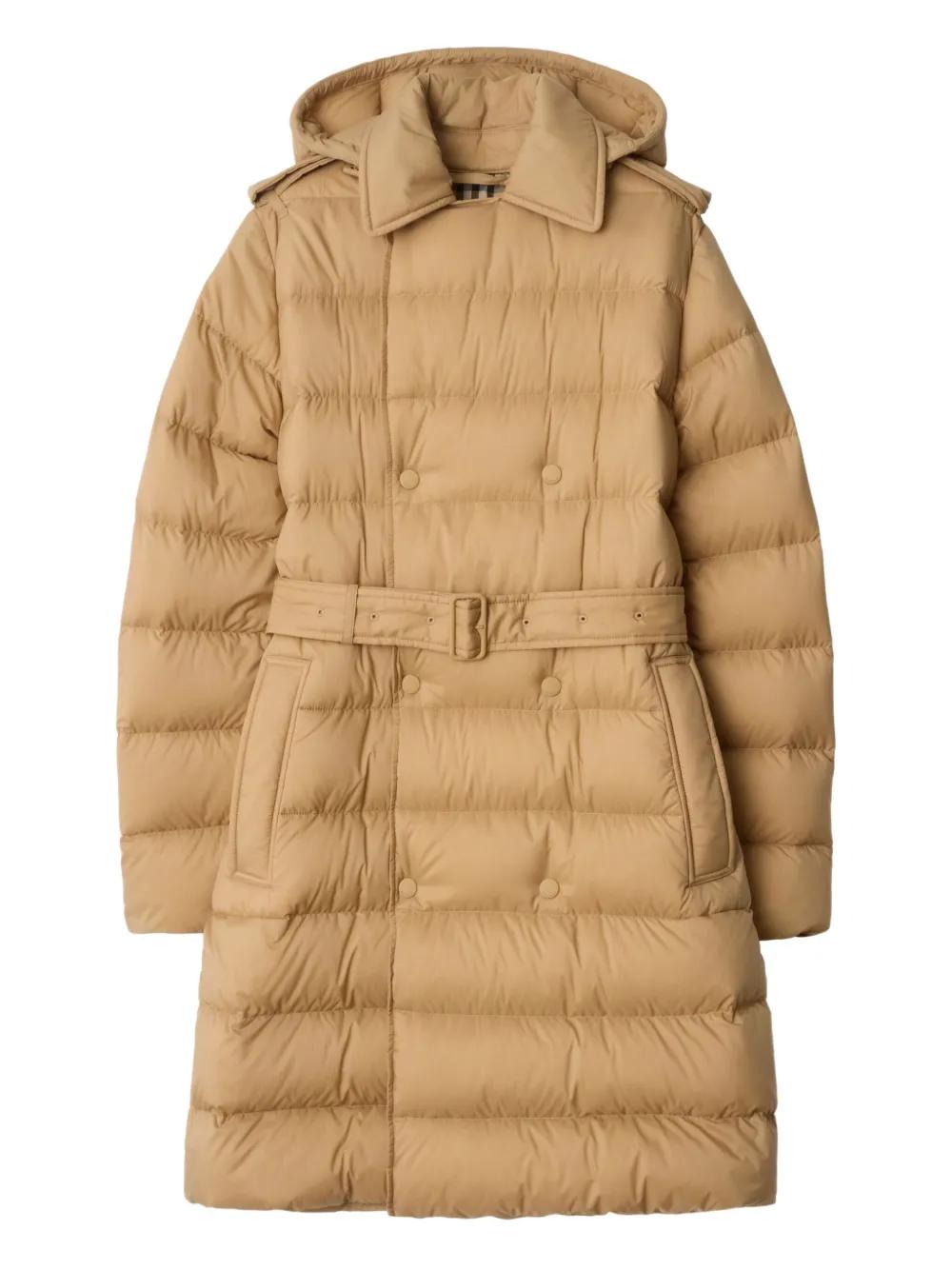 Burberry Brit Burberry Double Breasted Puffer Coat Burberry Double