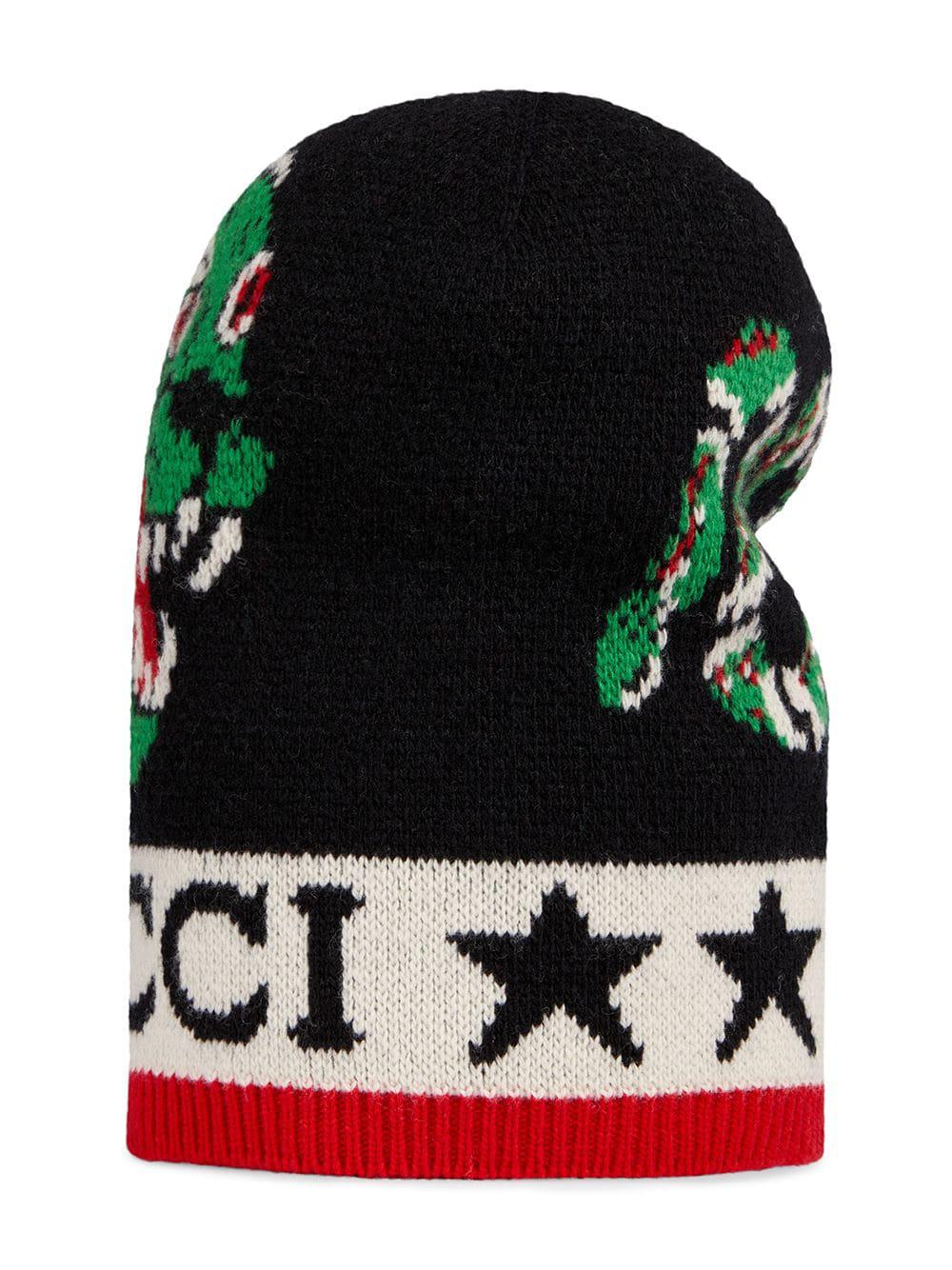 gucci snake beanie