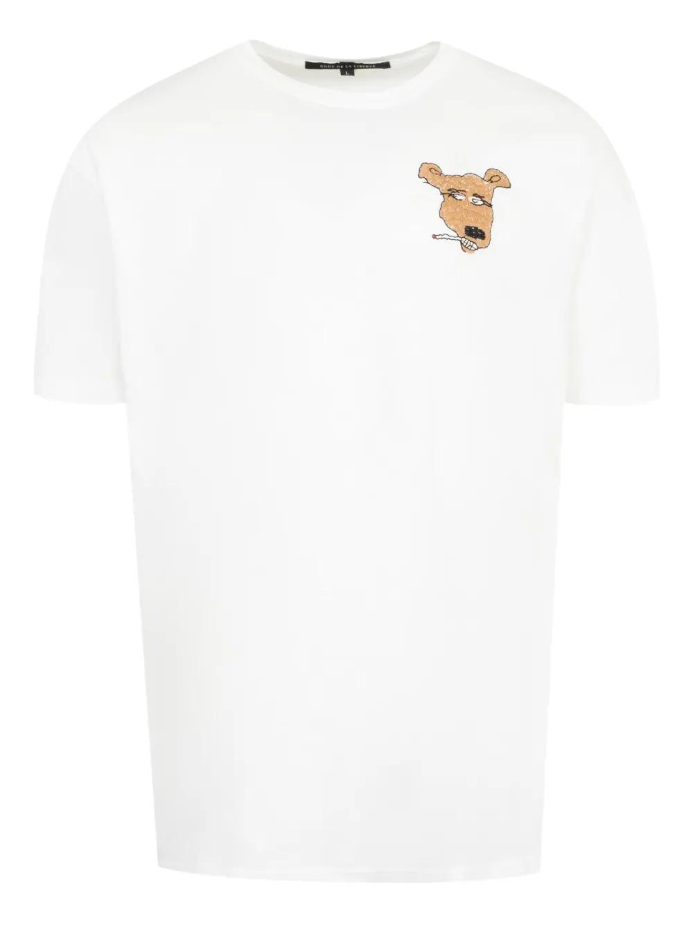 【関税込み】COUT DE LA LIBERTE ホワイト Freddie Tシャツ メンズ Cout de la Liberte ホワイト Freddie Daisy Tシャツ