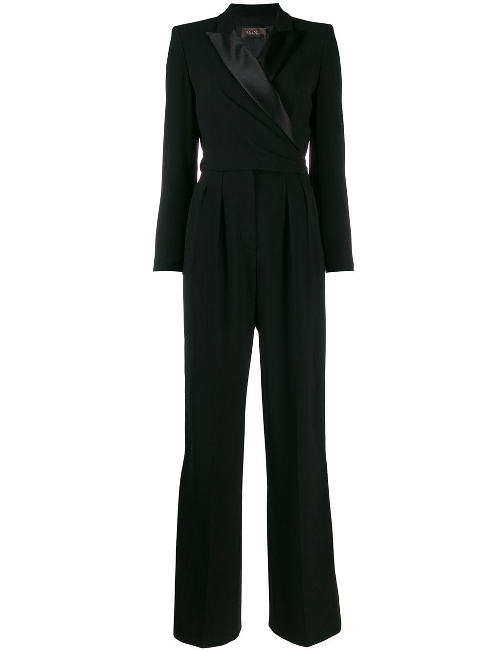 Max Mara Dover Tuxedo Jumpsuit in Black | Lyst