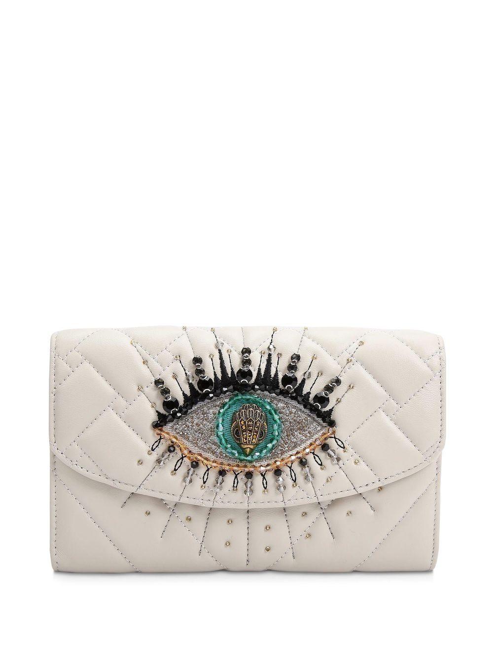 Kurt Geiger Kensington Eye Quilted Clutch Bag in White Lyst