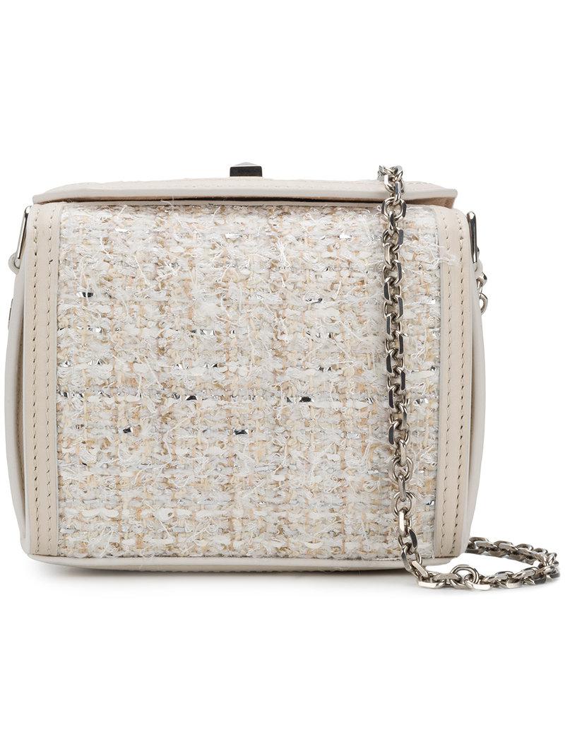 Épaule Blanc En Mcqueen Tweed Coloris Porté Sac Lyst Alexander kPOX8n0w