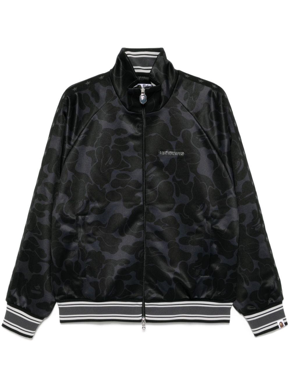 A Bathing Ape メンズ ブラック カモフラージュ ジャケット ジャケット 