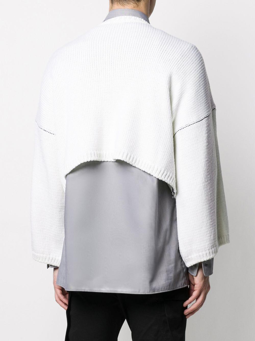 Raf Simons Smiley Oversized Sweater in White for Men | Lyst