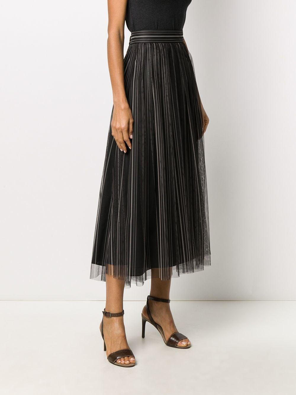 brunello cucinelli tulle skirt