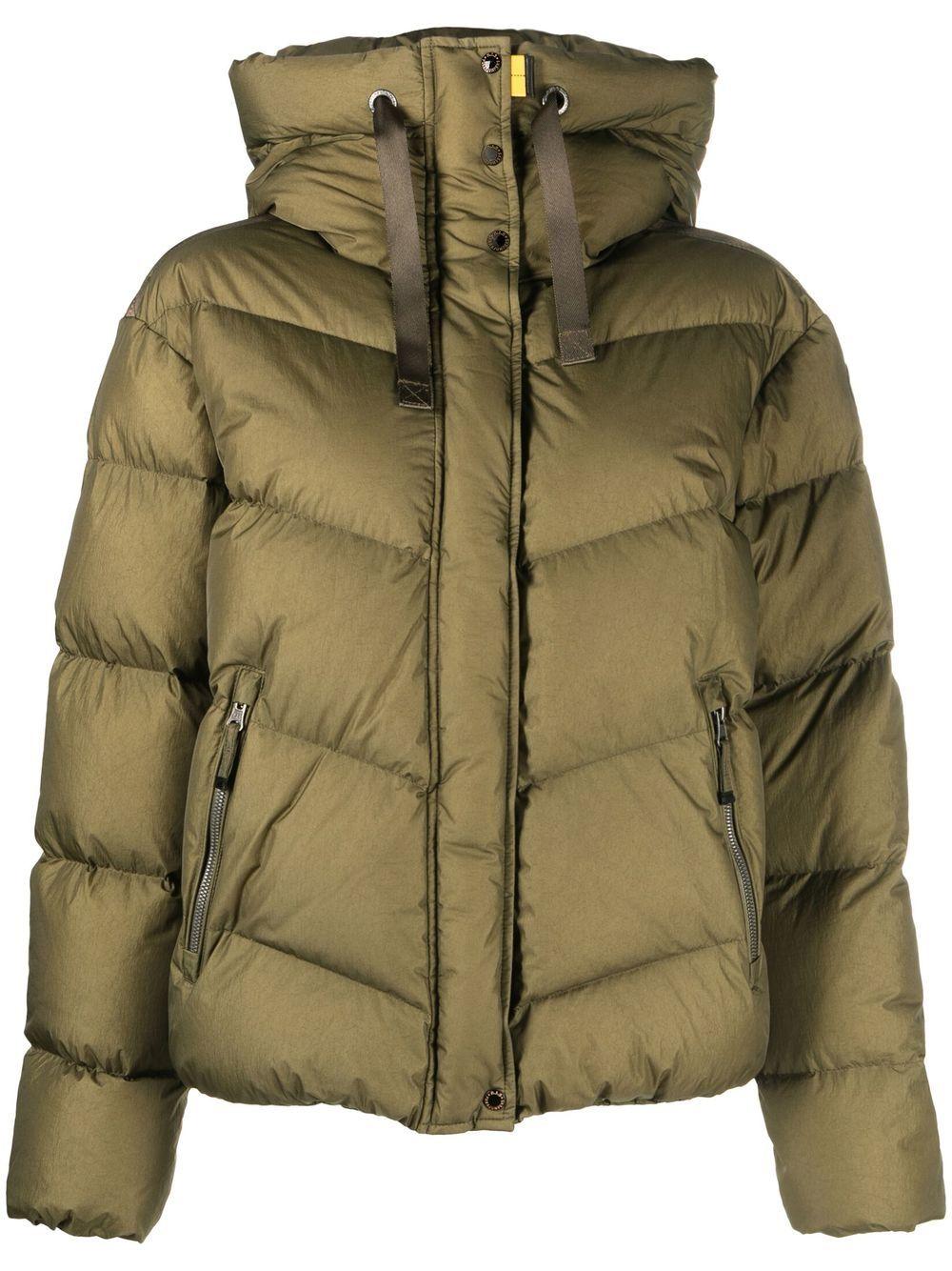 Parajumpers Synthetic Verna Hooded Puffer Jacket in Green | Lyst