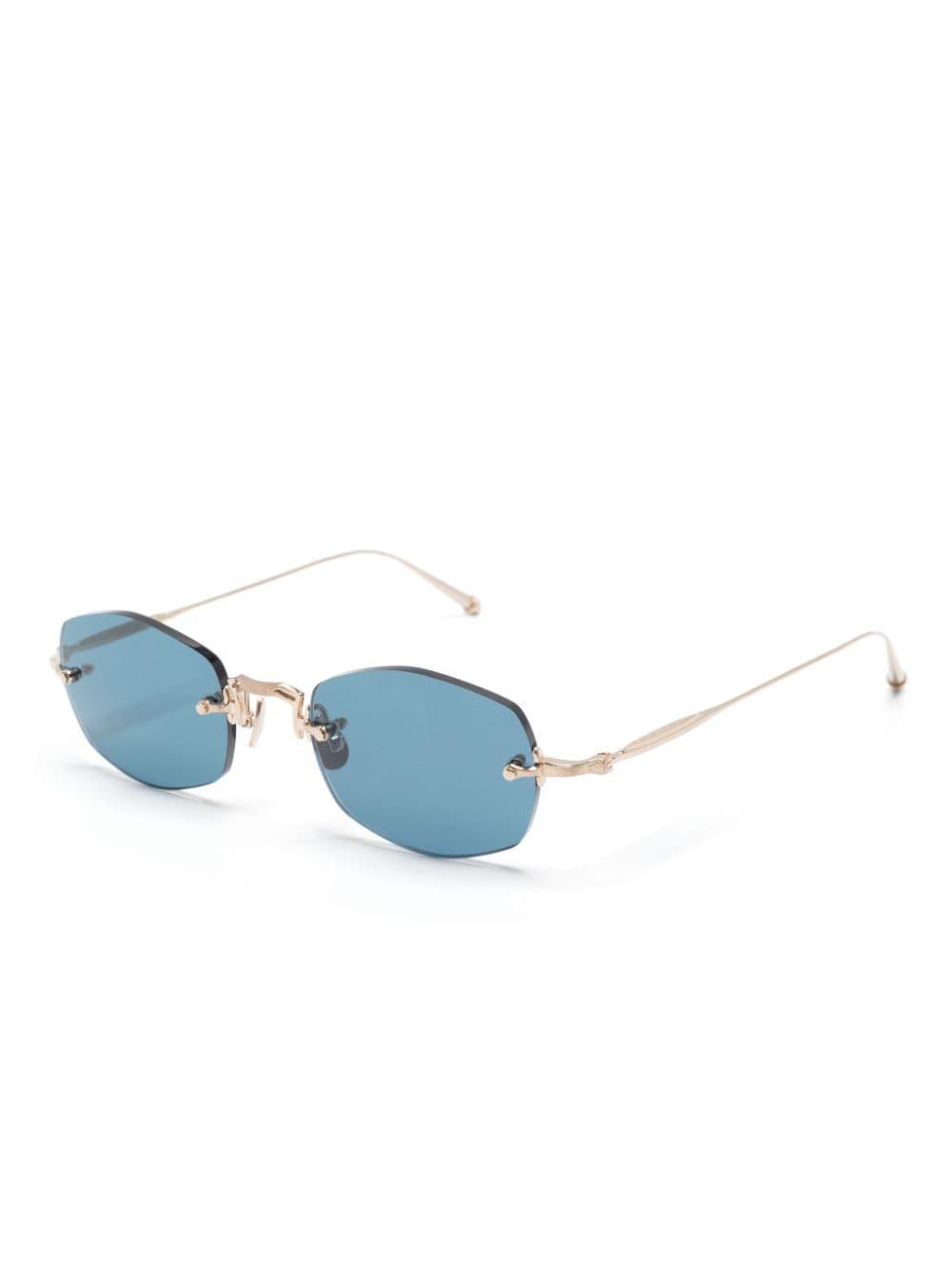 Matsuda M3105 Geometric Frameless Glasses in Blue | Lyst