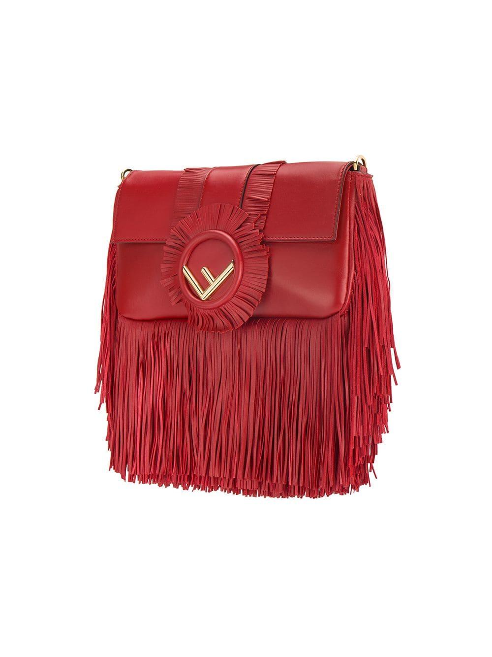 red fringe bag