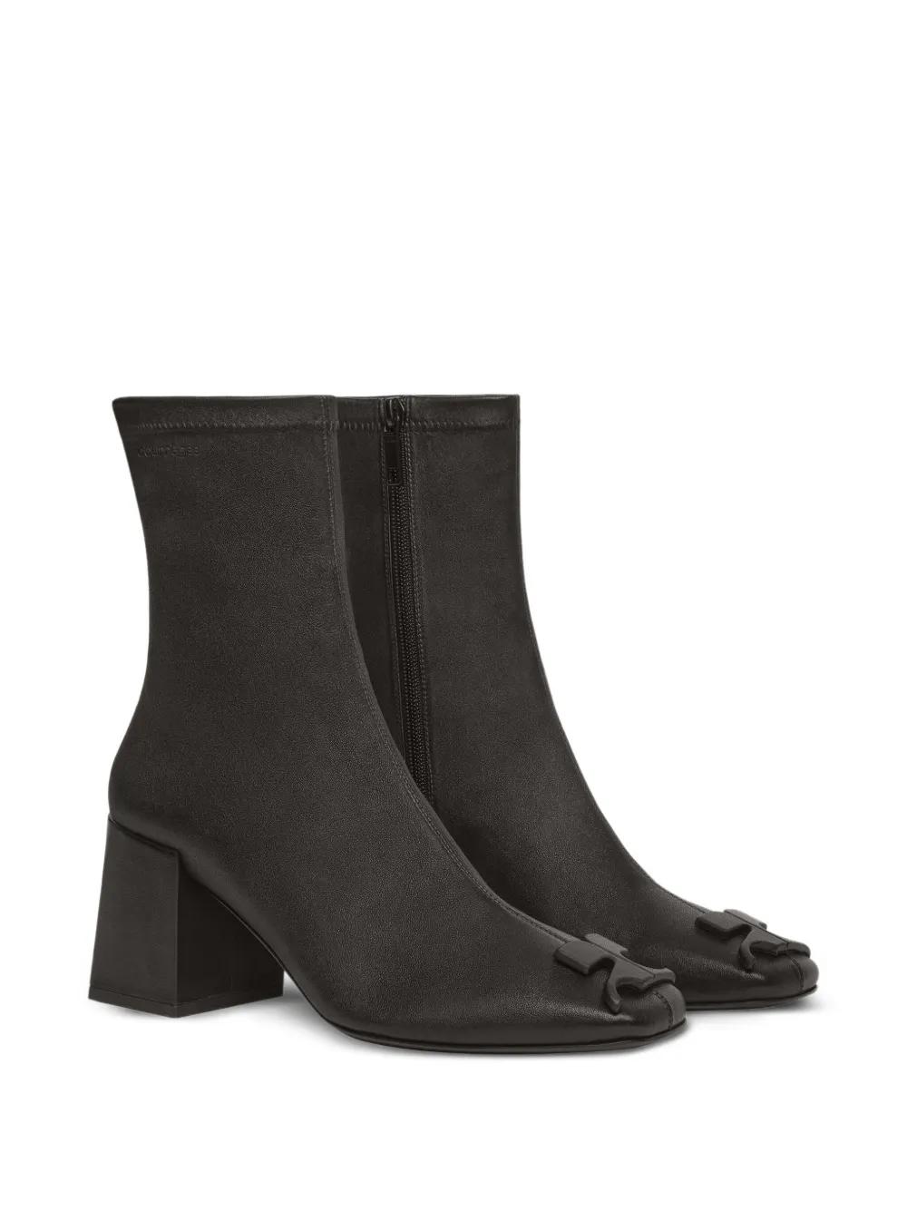 ショートブーツ・ブーティ Reedition Ankle Boots - Courreges - Leather - White COURRÈGES - WHITE LEATHER HERITAGE ANKLE BOOTS – LE LABO STORE