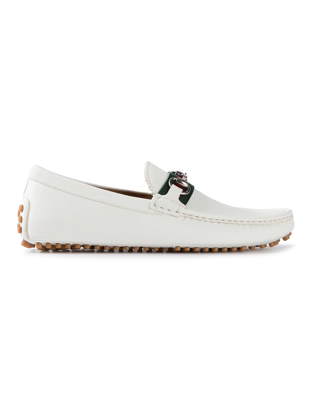 Gucci Classic Driving Shoes in White for Men Lyst