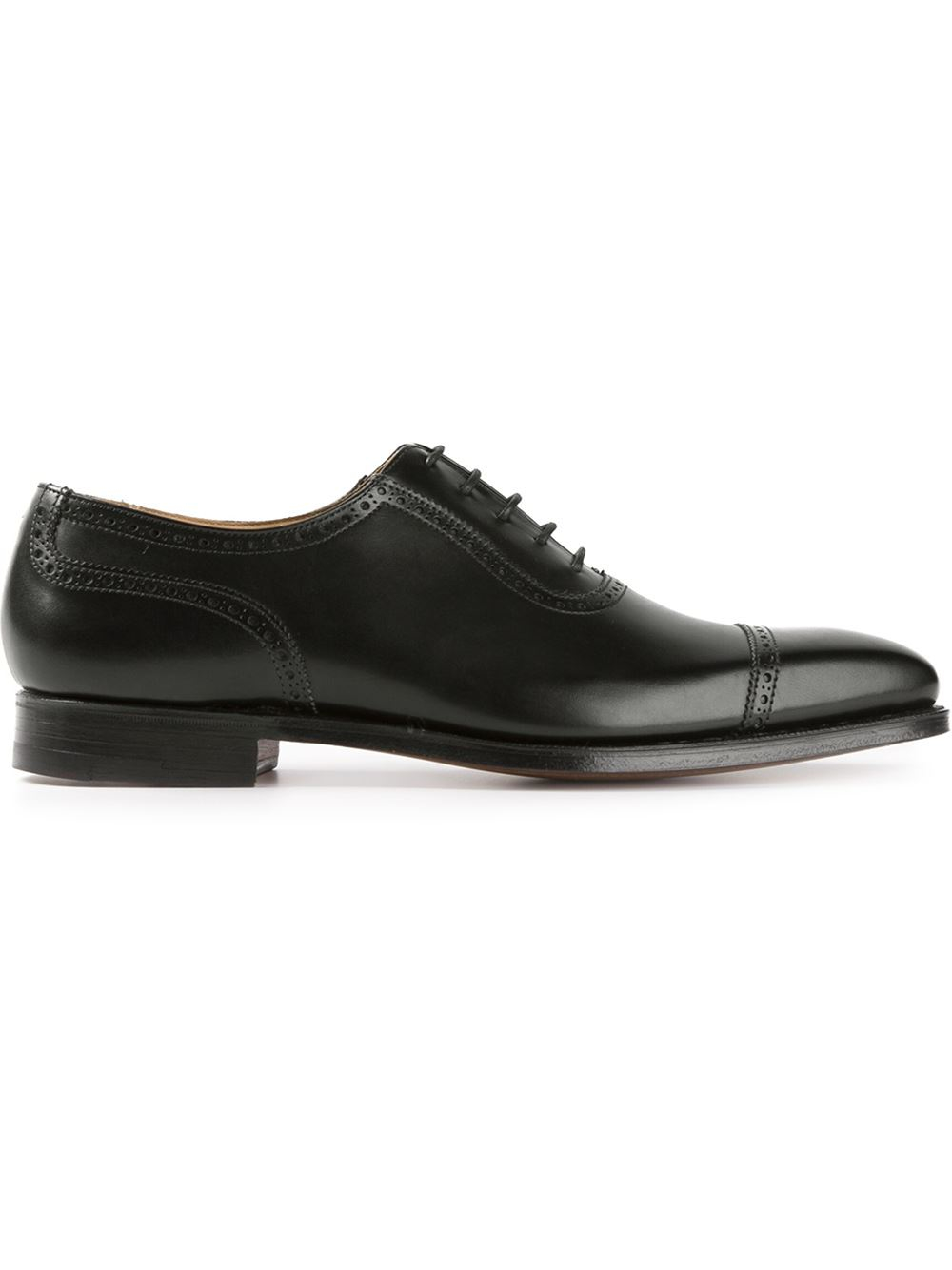 Crockett and Jones Westbourne Leather Oxford Shoes in Black for Men Lyst