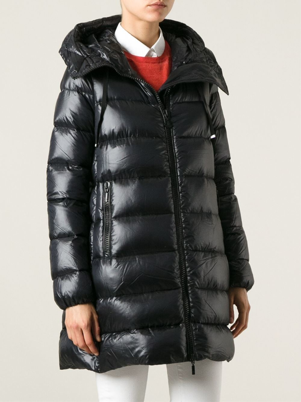 moncler black down suyen coat moncler black down suyen coat