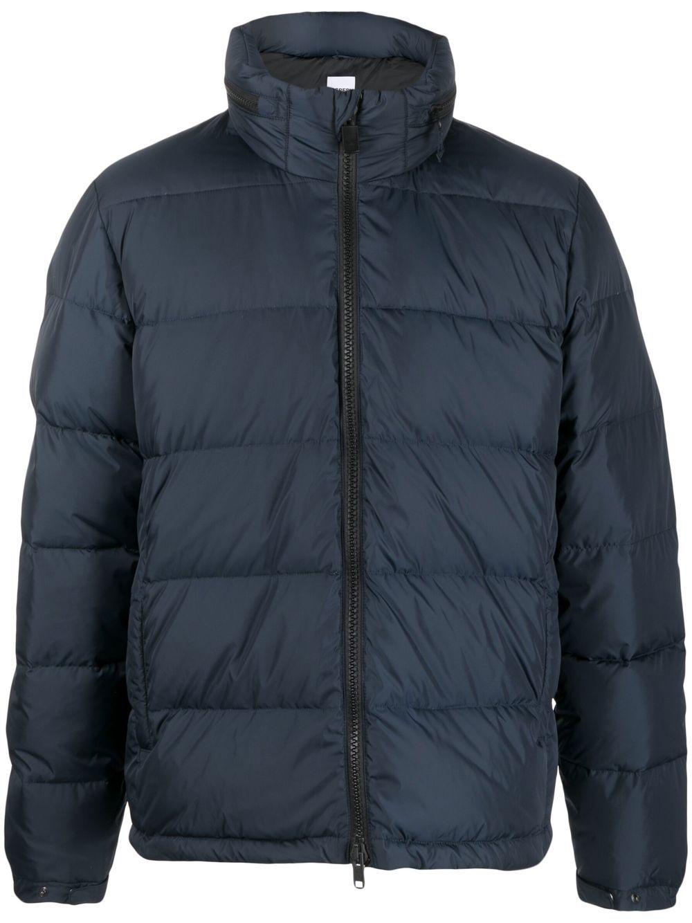 Aspesi Hooded Down Puffer Jacket in Blue for Men Lyst