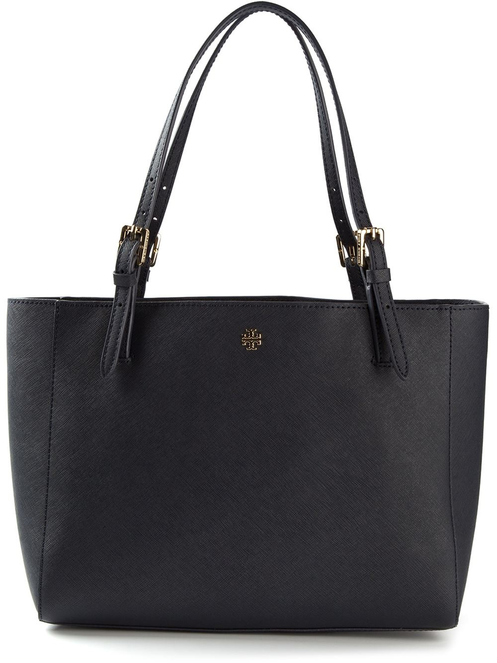 Tory Burch Leather Small 'york' Buckle Tote in Blue (Black) Lyst