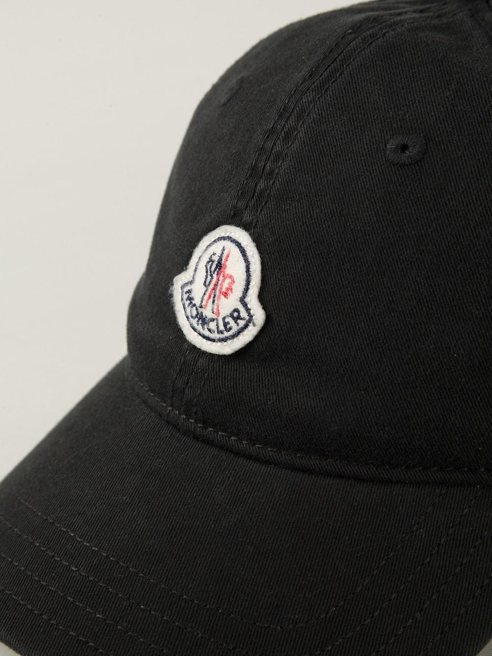 moncler baseball cap black