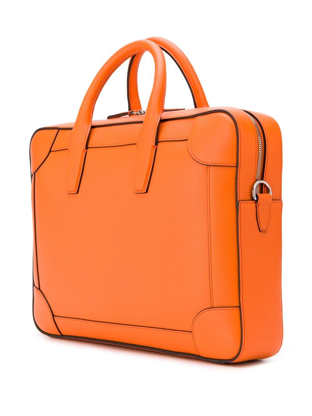 Mulberry Belgrave Laptop Bag in Orange for Men | Lyst