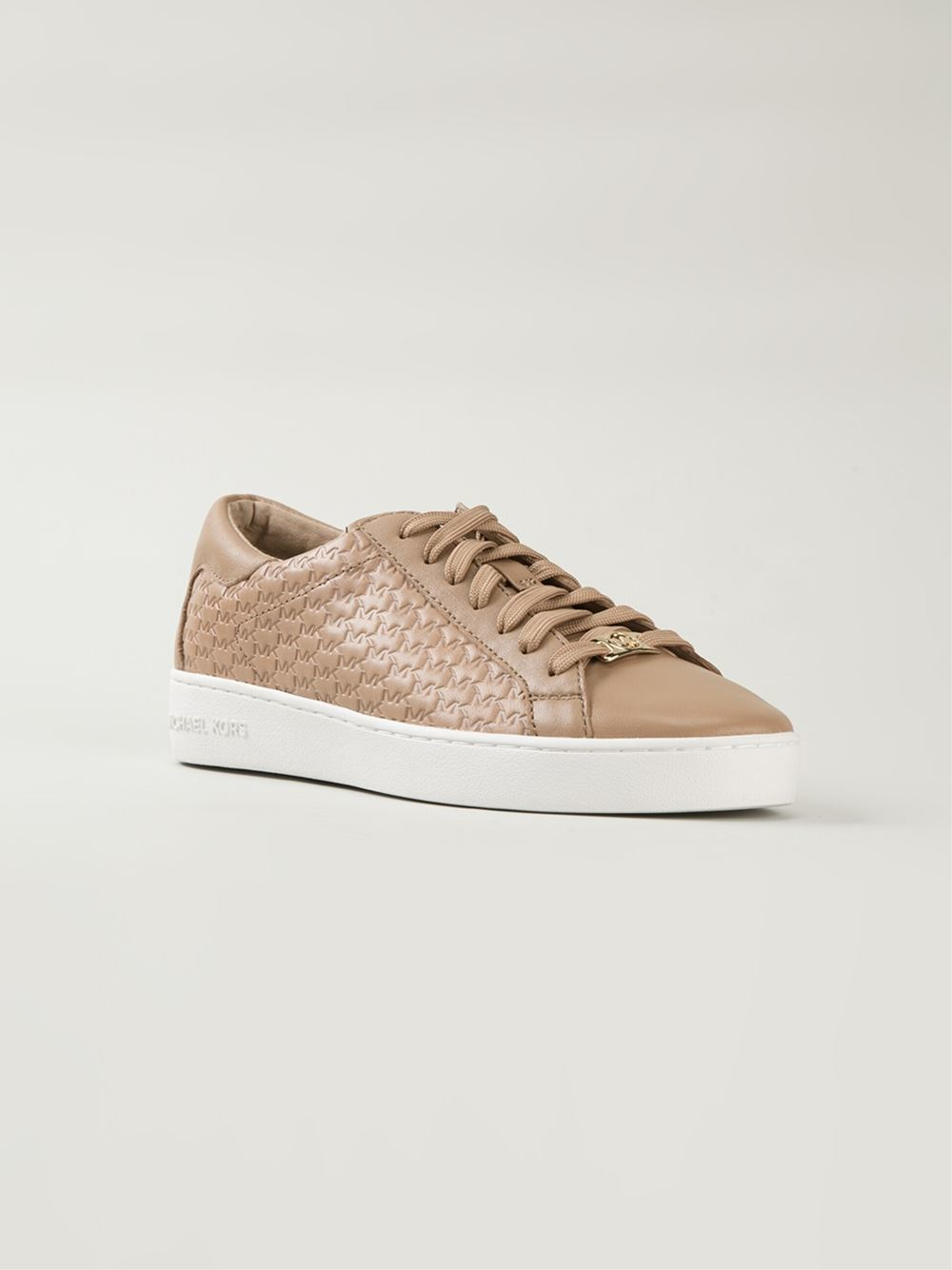 michael michael kors libby cotton canvas platform sneaker