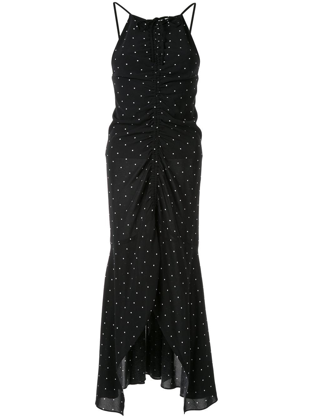 alice mccall oscar ruched midi dress