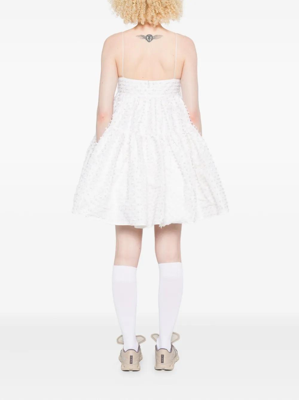 cecilie bahnsen ミニワンピース Cecilie Bahnsen]クロッケ ミニワンピース メタリック チェック