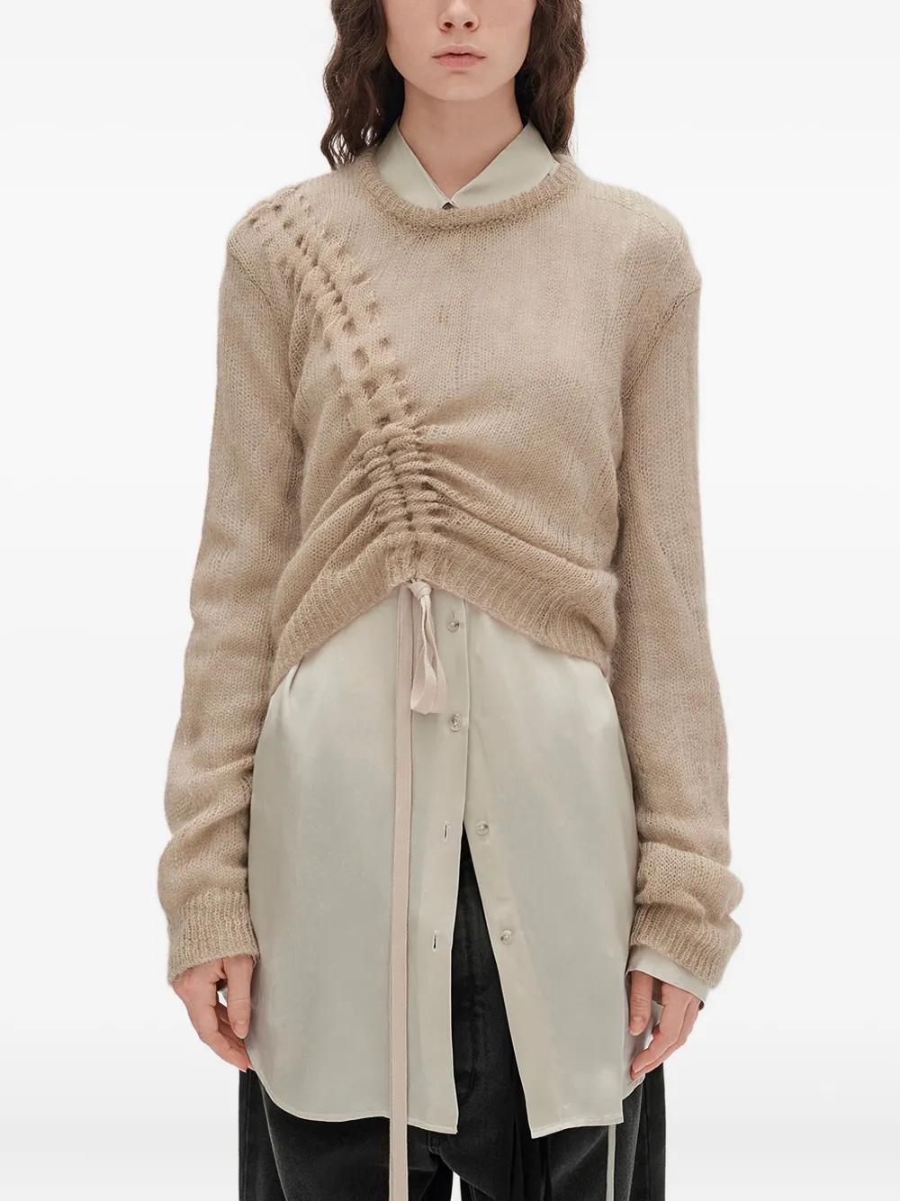 Ann Demeulemeester Zinaida Sweater in Natural | Lyst