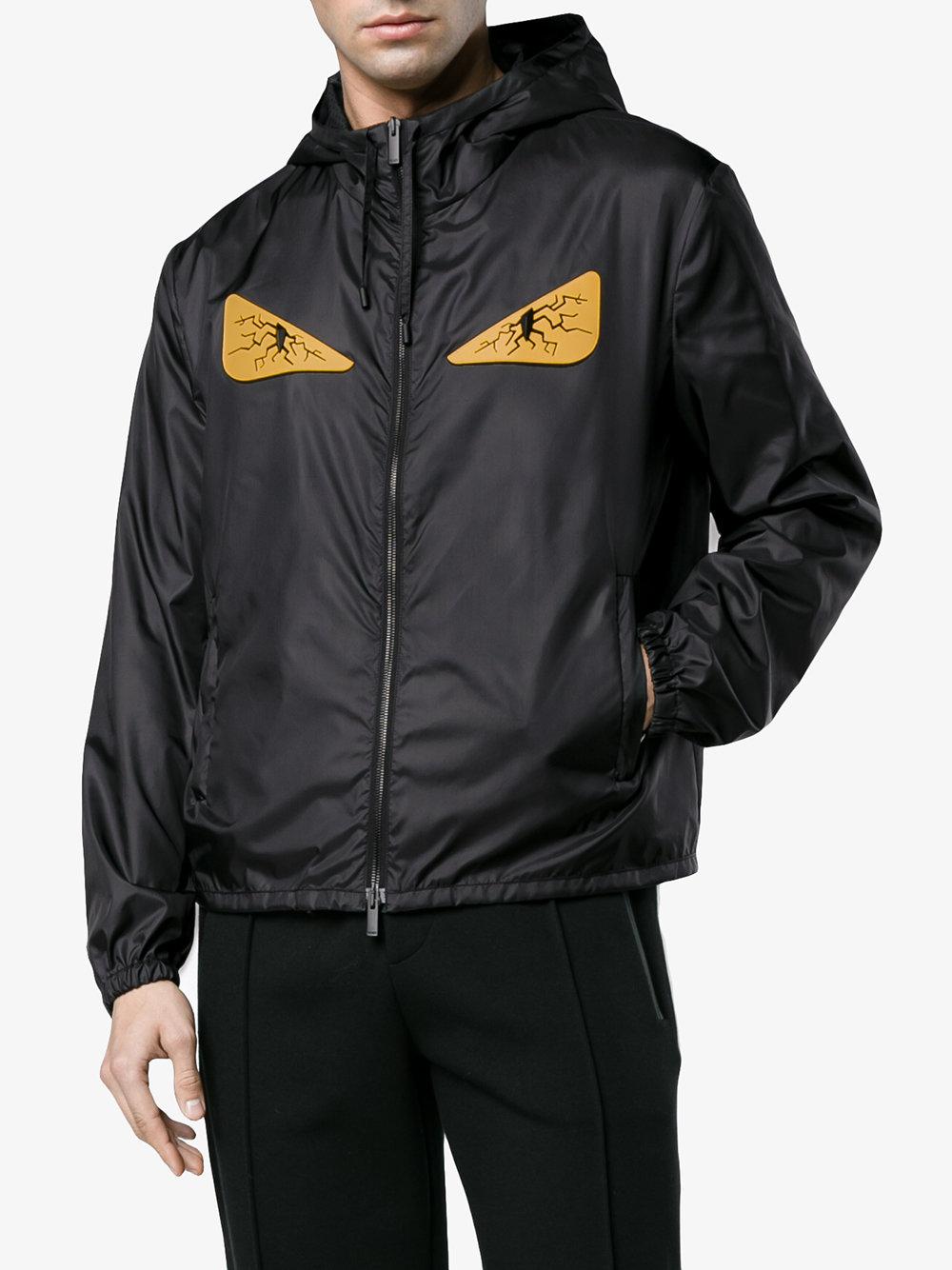 Fendi Synthetic Windbreaker in Black Men - Lyst