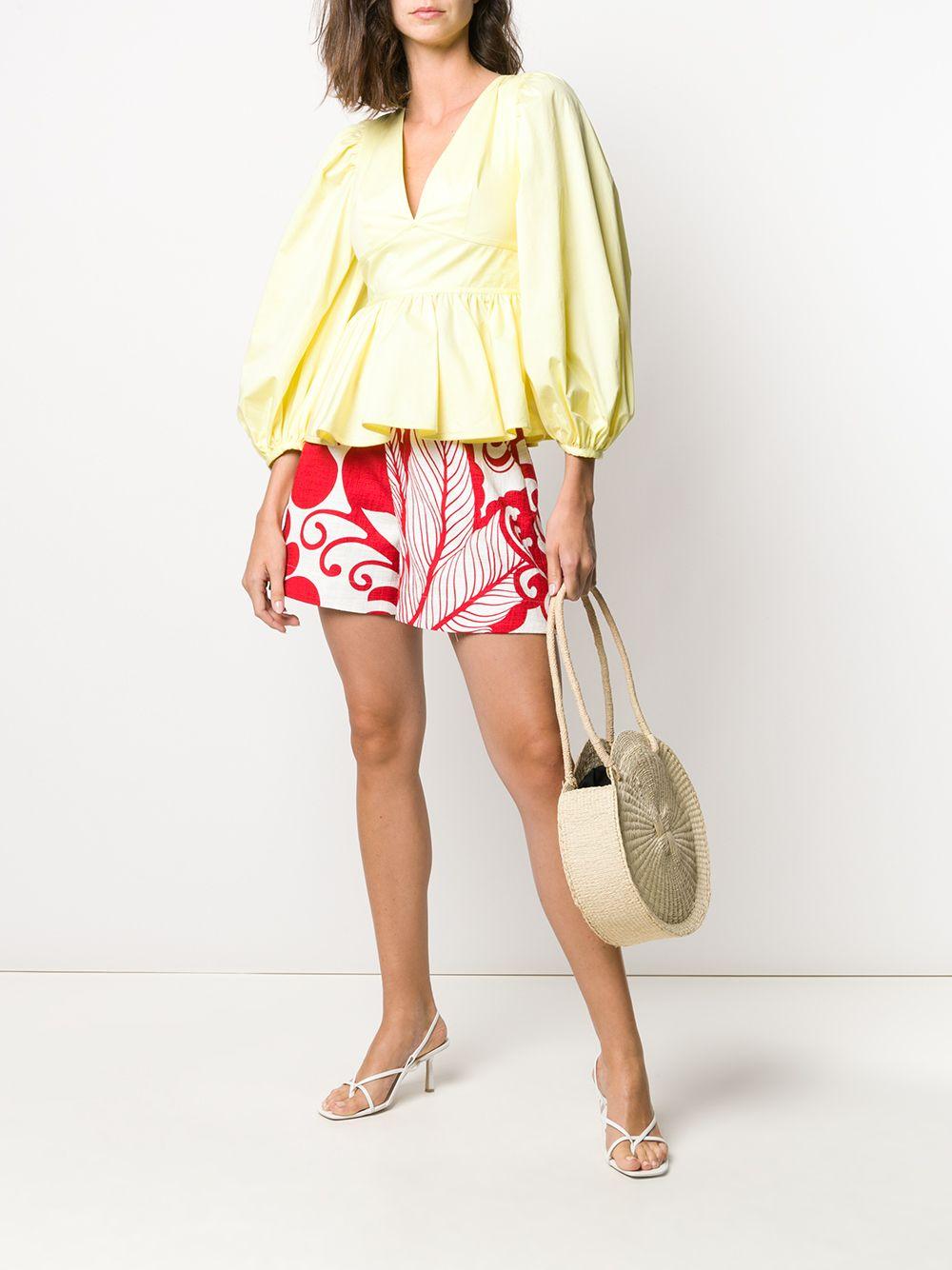 LaDoubleJ Synthetic X Mantero Marea Printed Shorts in White - Lyst