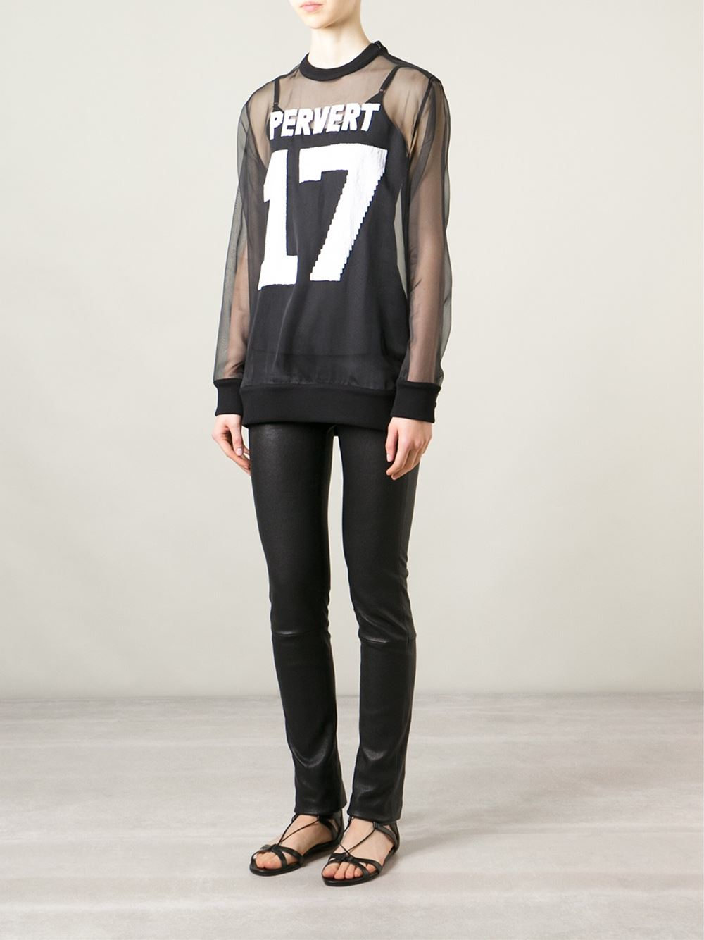 Givenchy Silk 'pervert 17' T-shirt in Black | Lyst
