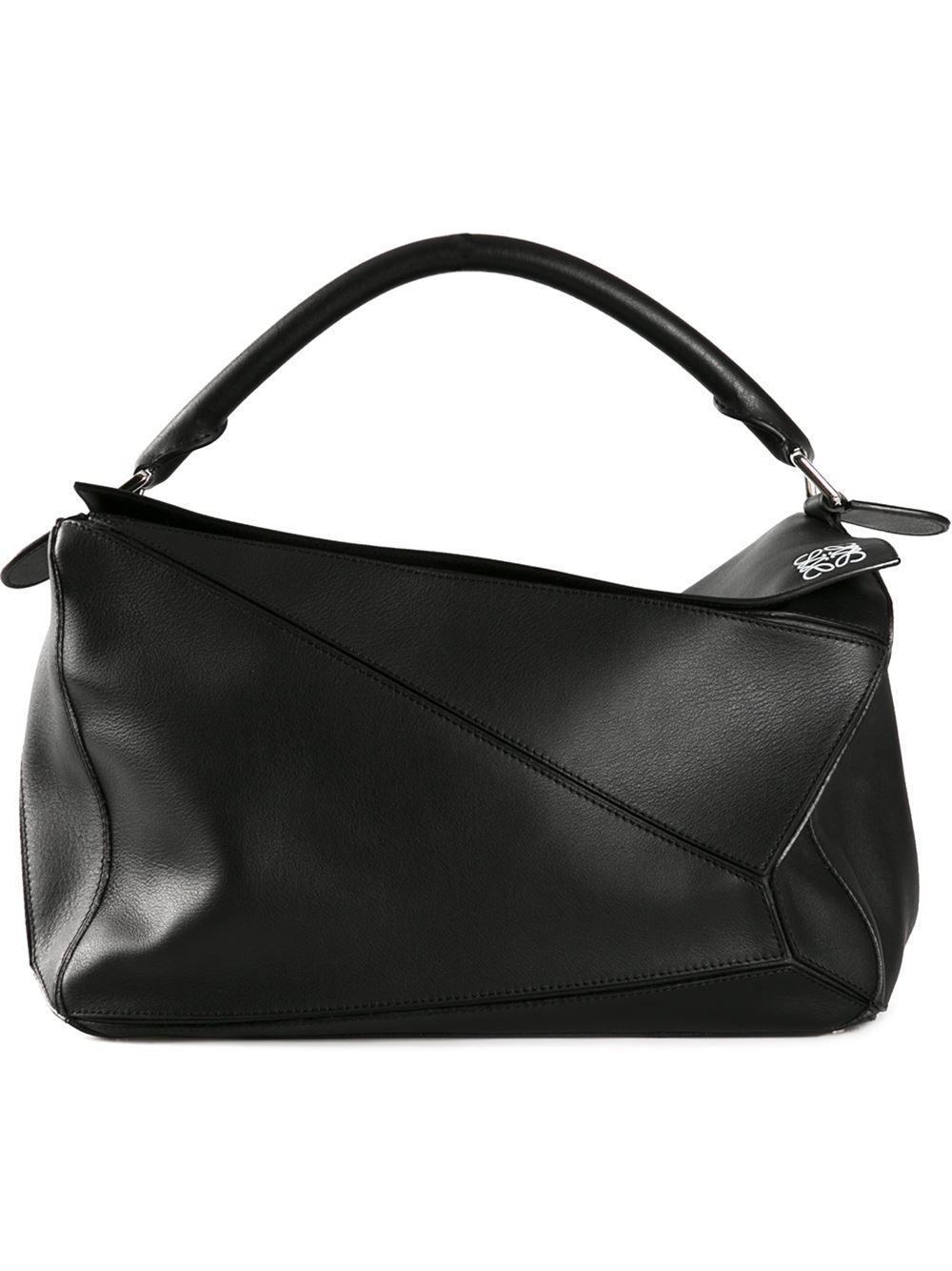 Loewe Leather Large 'puzzle' Bag in Black - Lyst