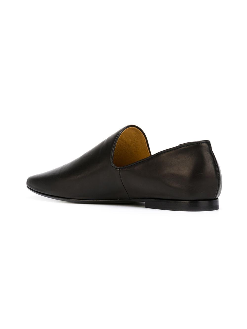 whole cut loafers lemaire whole cut loafer in black for lyst whole cut loafers lemaire whole cut loafer in black for lyst