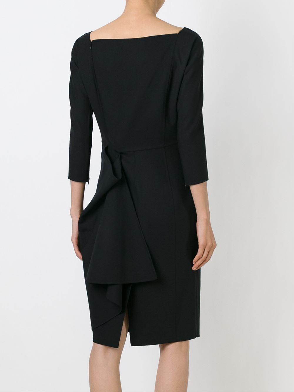 gown with boat neck
