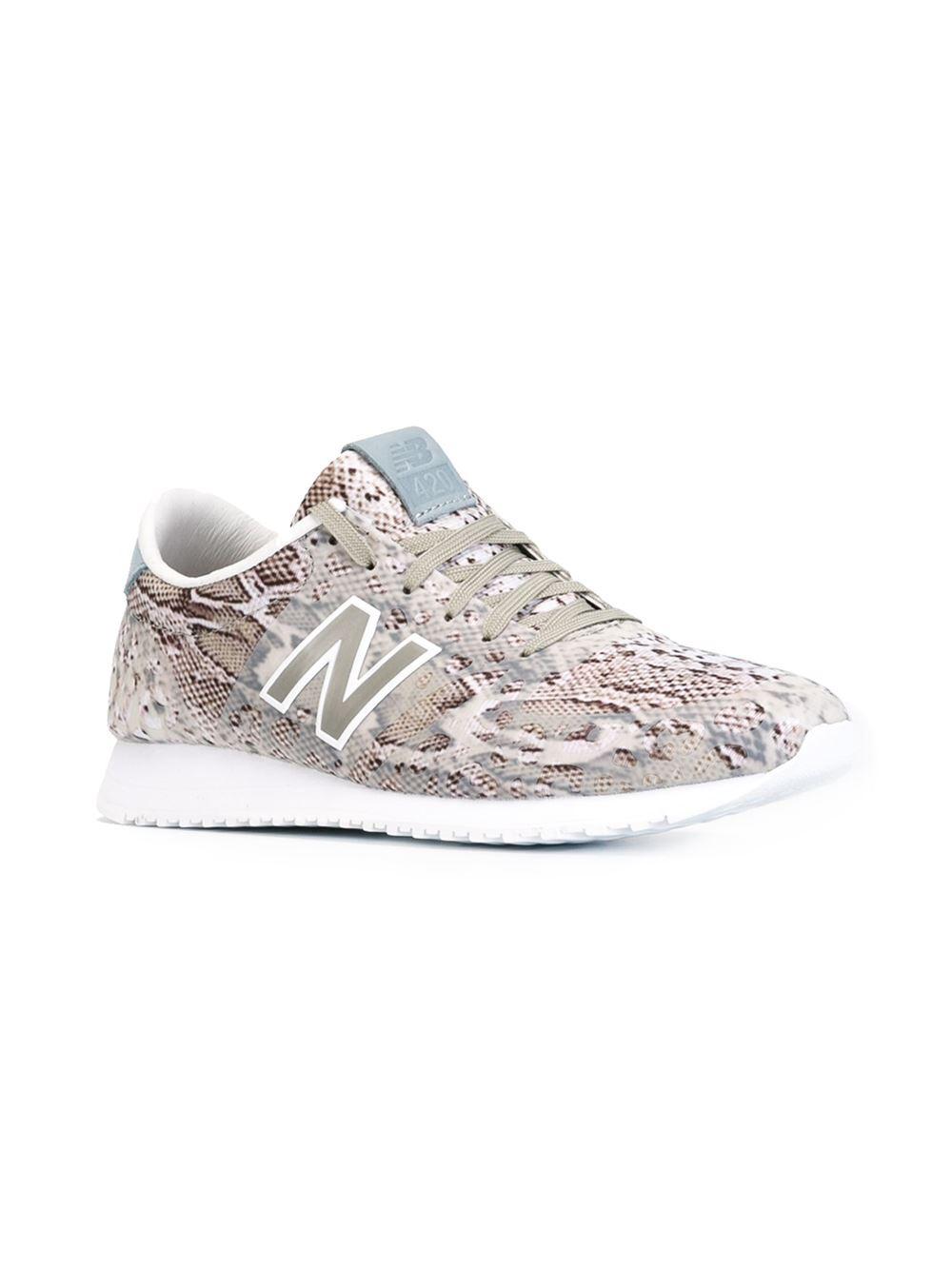 New Balance Snakeskin Print Trainers in Grey (Brown) | Lyst