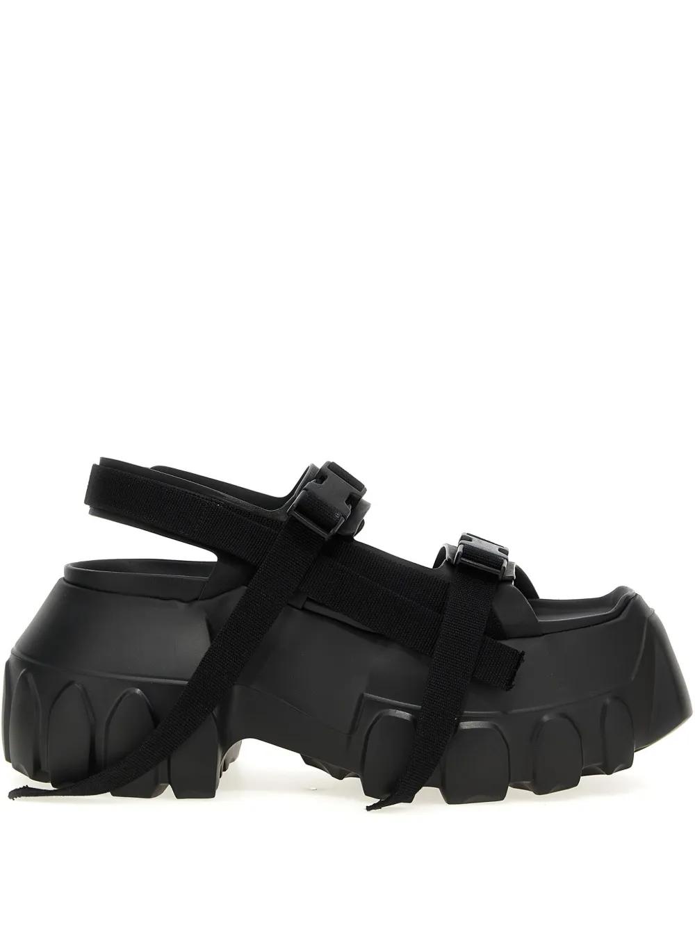 【Rick Owens】スパルタンレザーサンダル Rick Owens Turbo Cyclops Spartan サンダル | ブラック