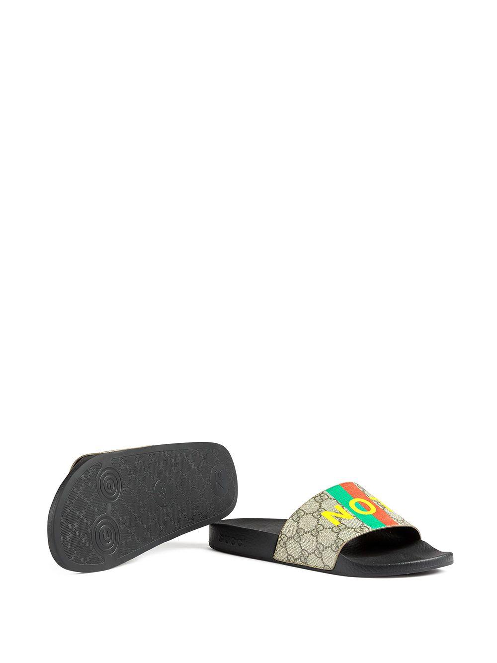 Gucci Leather Fake Not Sliders Men - Lyst