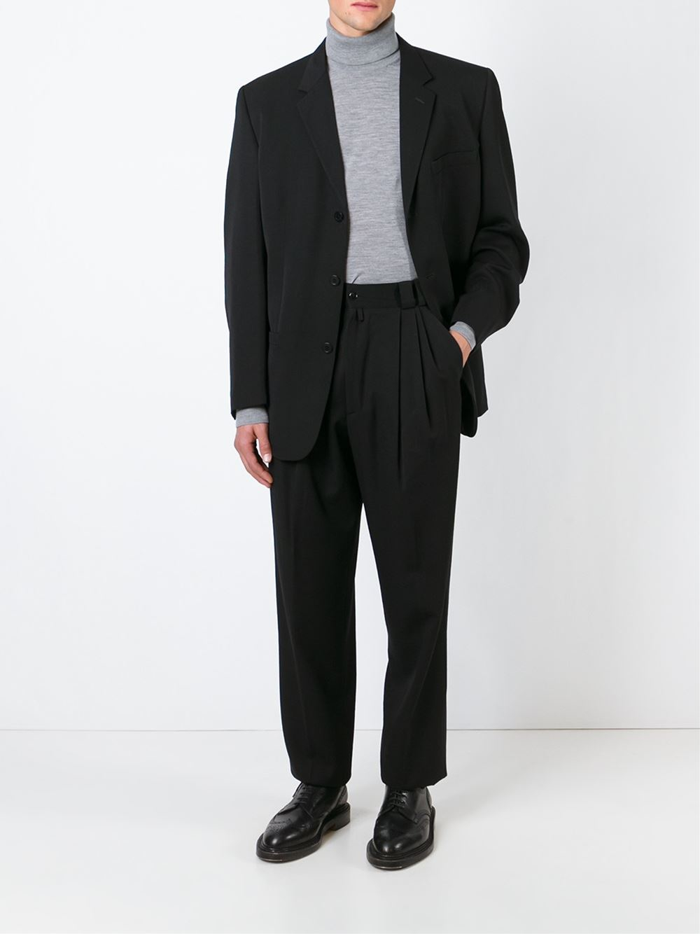 Lyst - Versace Three Button Suit in Black for Men