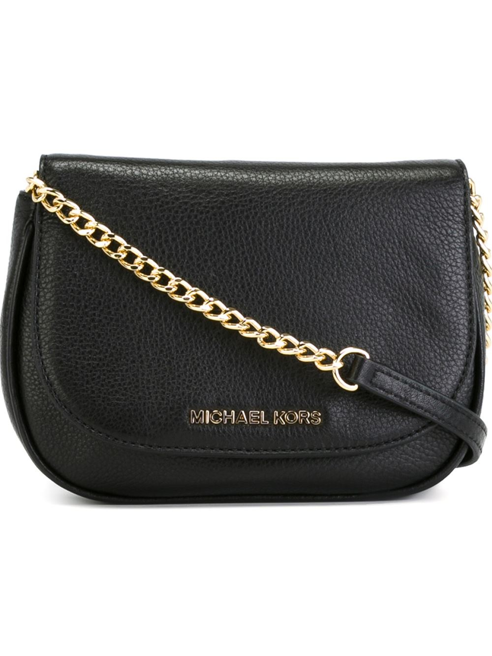 MICHAEL Michael Kors Leather Small &#39;bedford&#39; Crossbody Bag in Black - Lyst