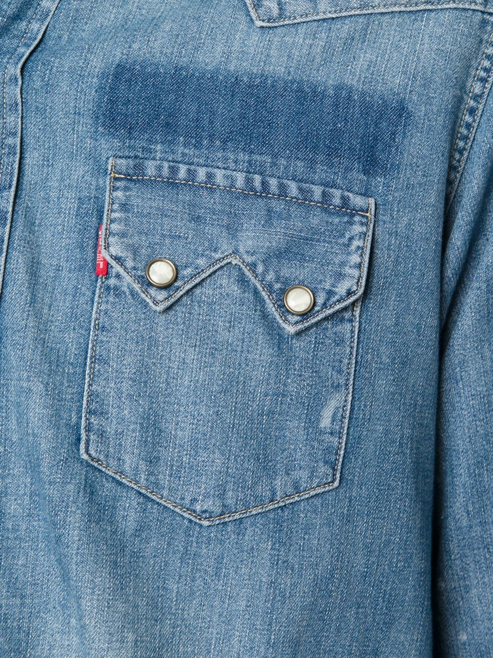 levi's light blue denim shirt