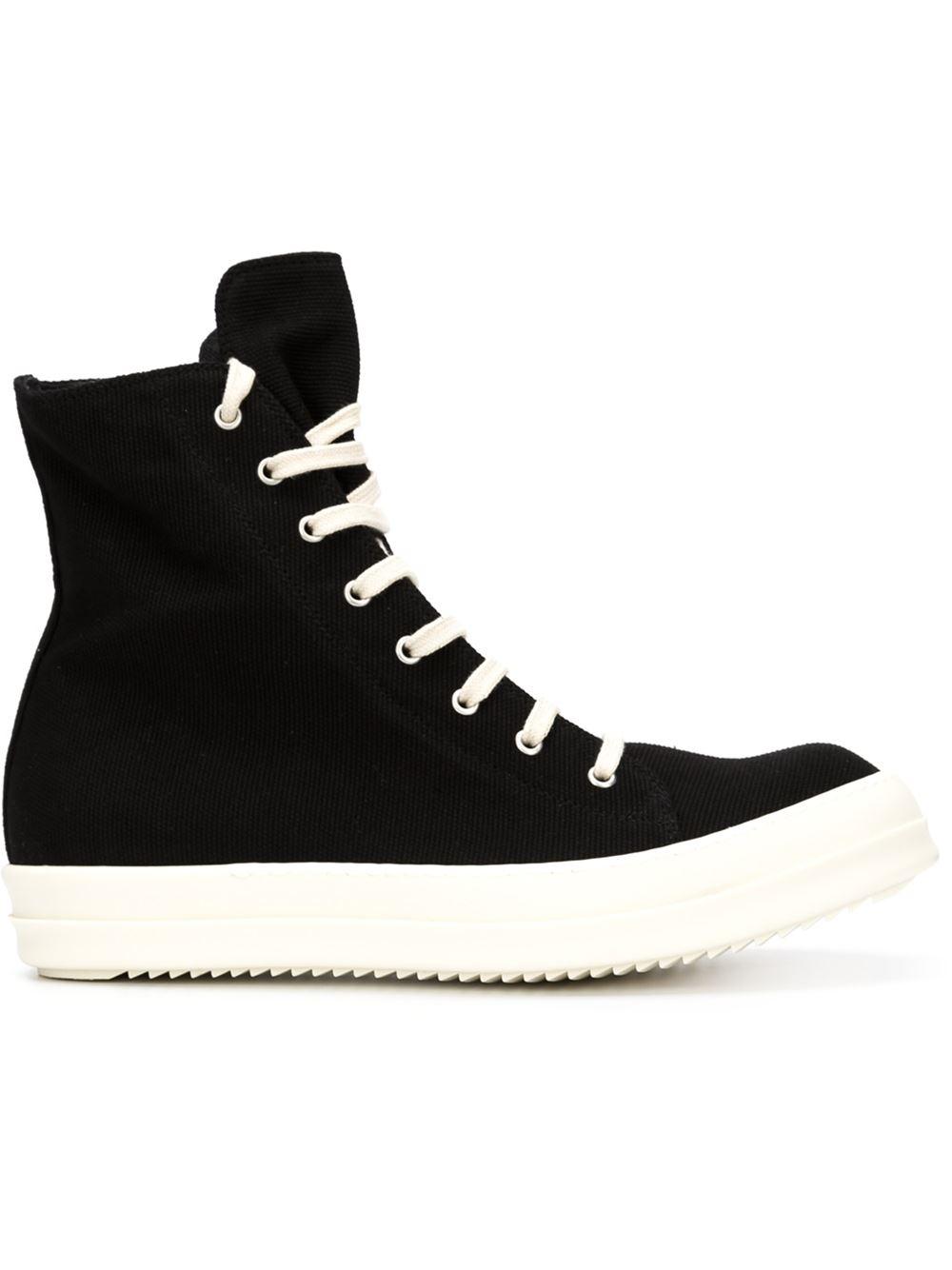 Rick Owens DRKSHDW 'vegan' Sneakers in Black for Men | Lyst