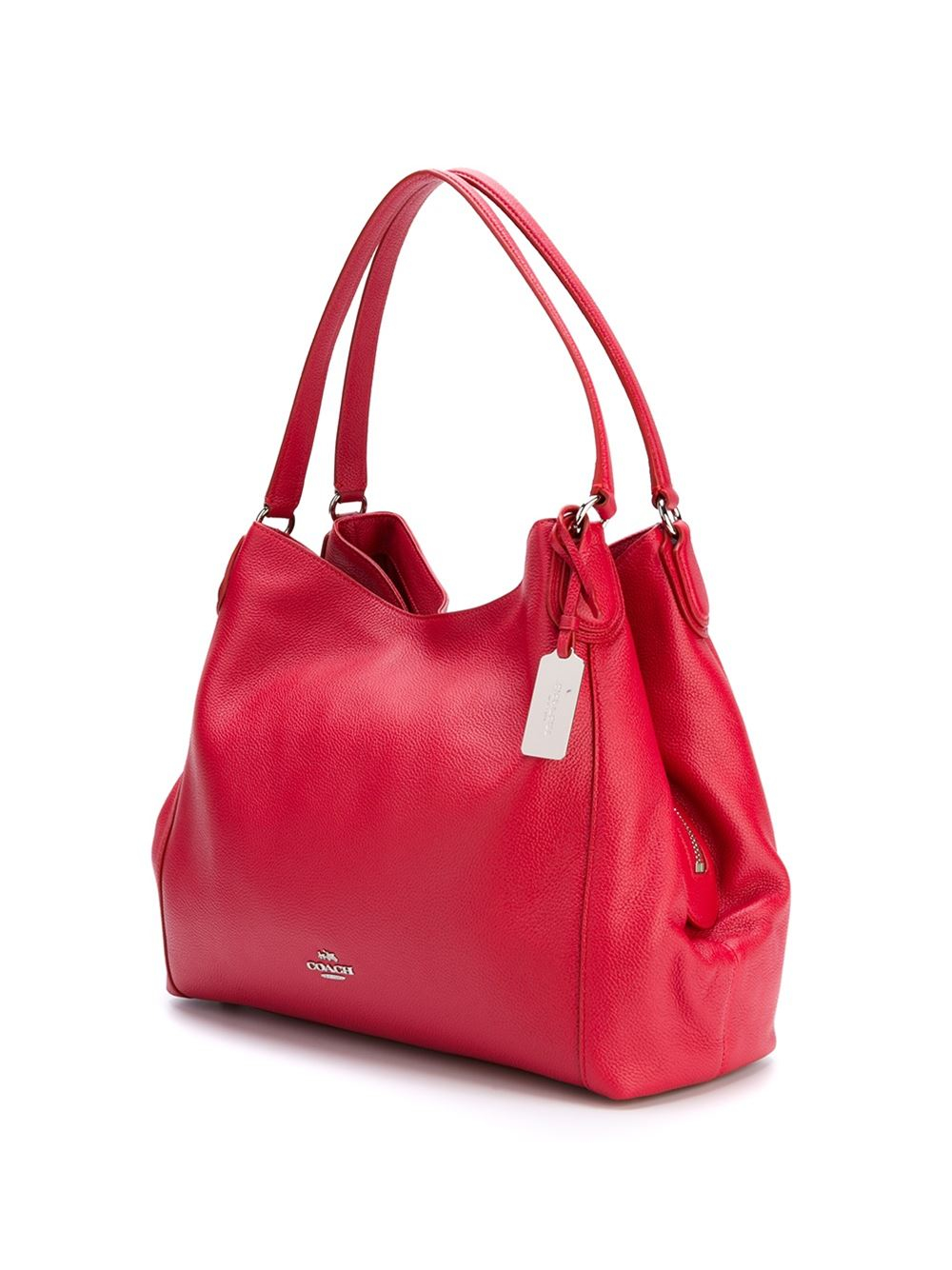COACH Leather Classic Shoulder Bag in Red - Lyst