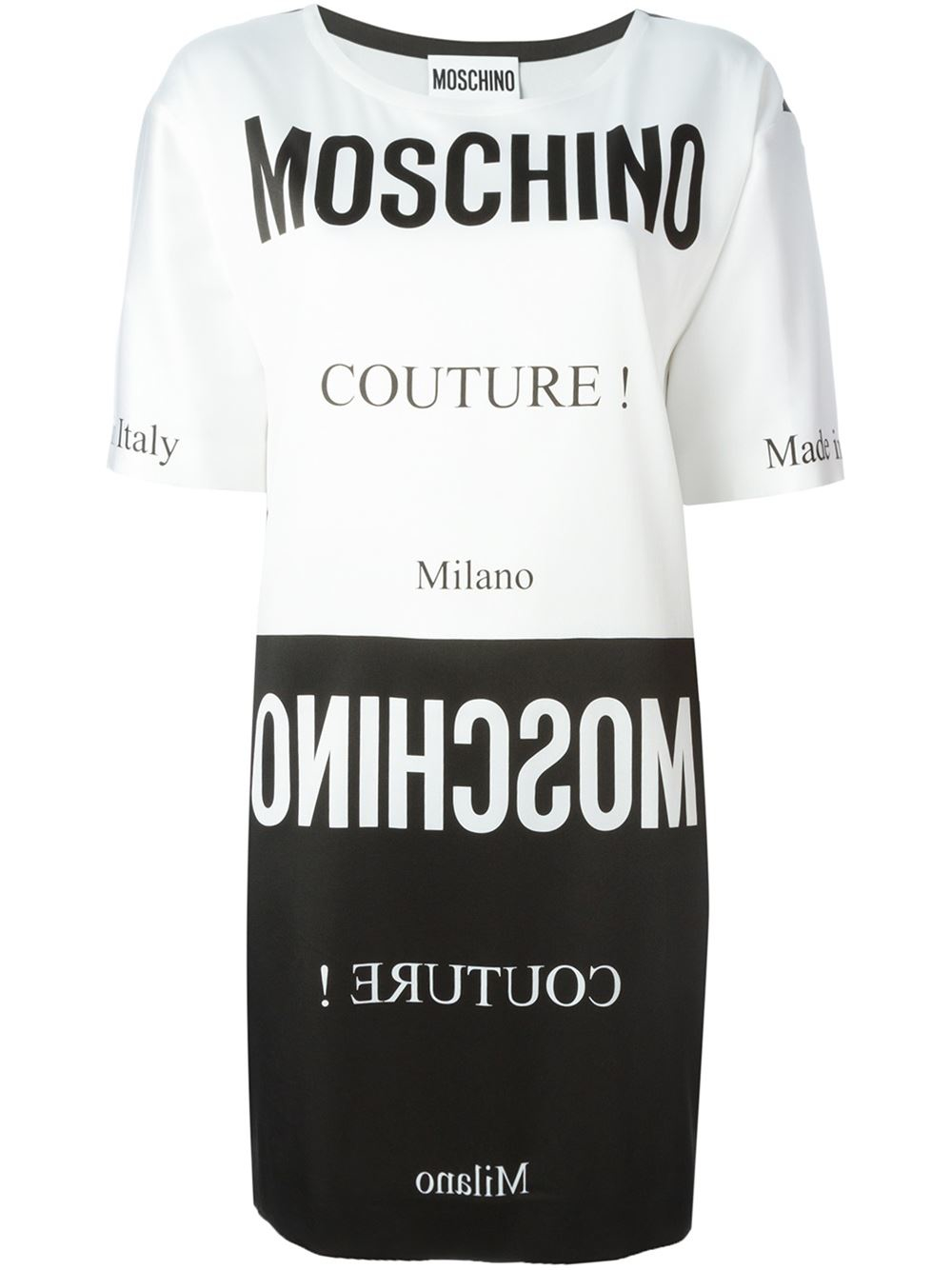 Moschino Logo Print T-shirt Dress in ...