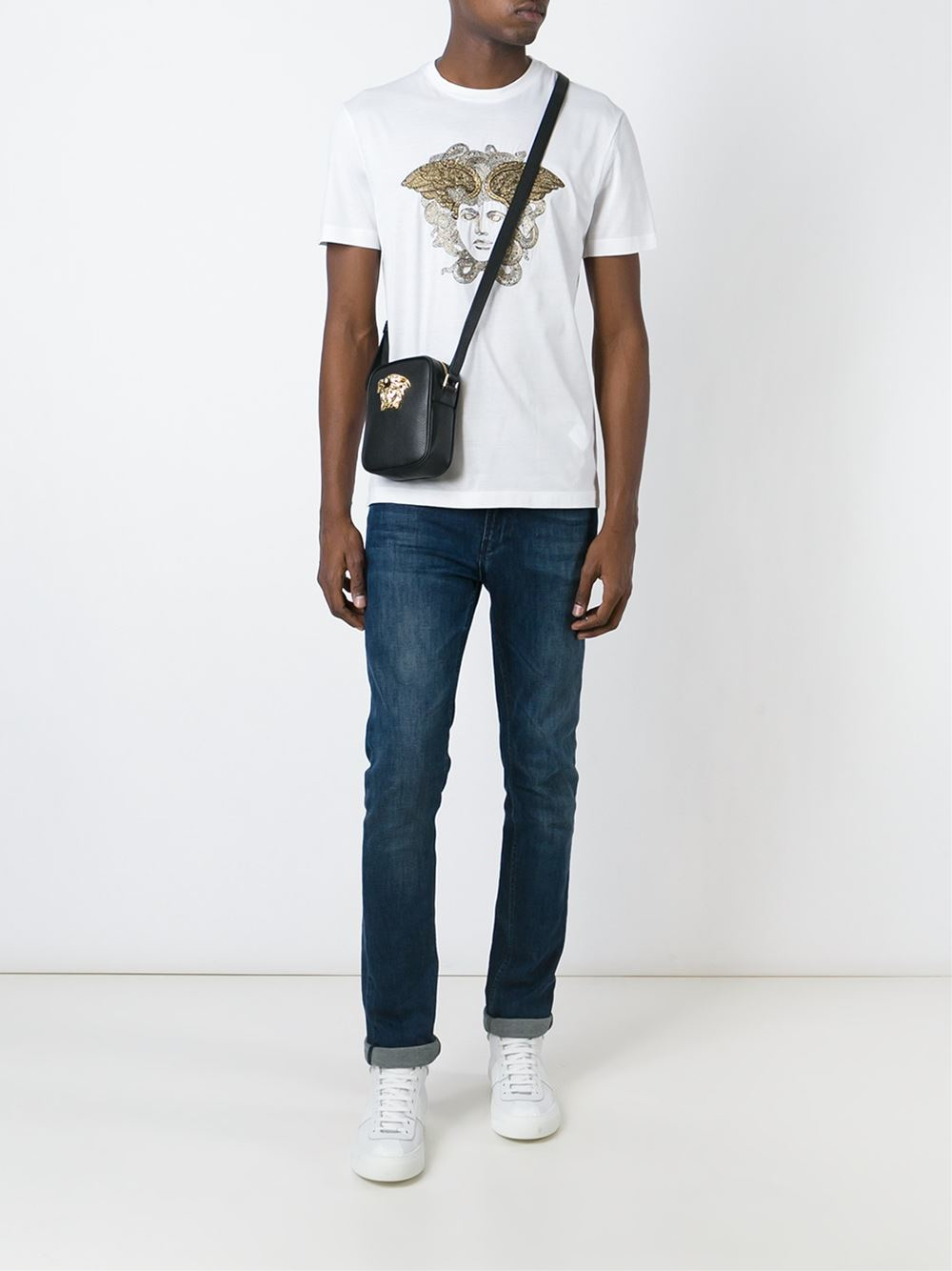 versace messenger bag mens