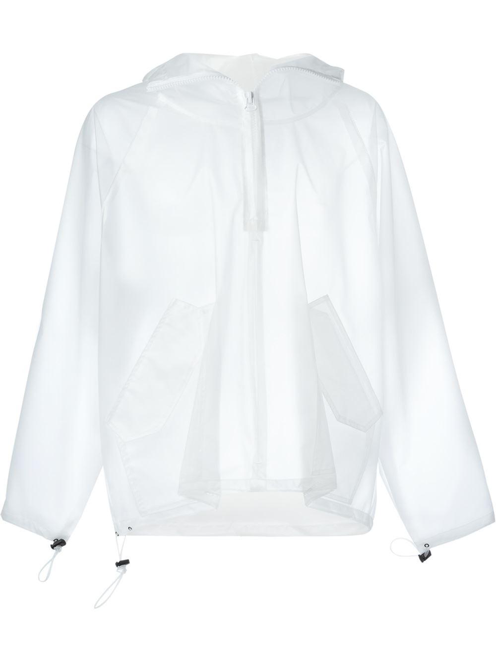 Dalset Cruelty Kommunikationsnetværk Off-White c/o Virgil Abloh Transparent Short Raincoat in White for Men |  Lyst