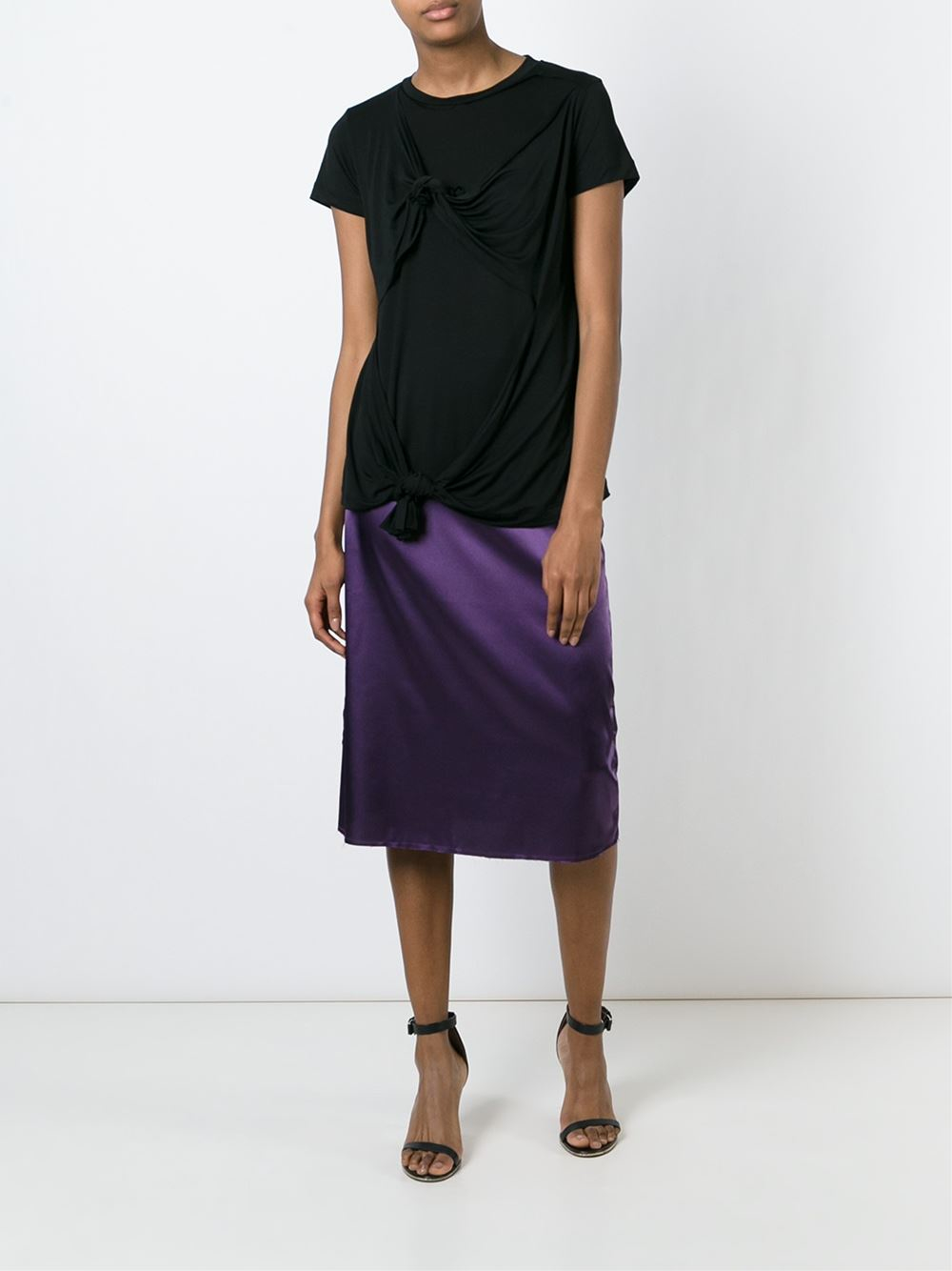 Lyst Marques Almeida Marques Almeida Knot Detail T Shirt lyst marques almeida marques almeida knot detail t shirt